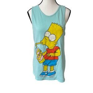 VINTAGE Y2K THE SIMPSONS GRAPHIC TANK TOP MEDIUM.